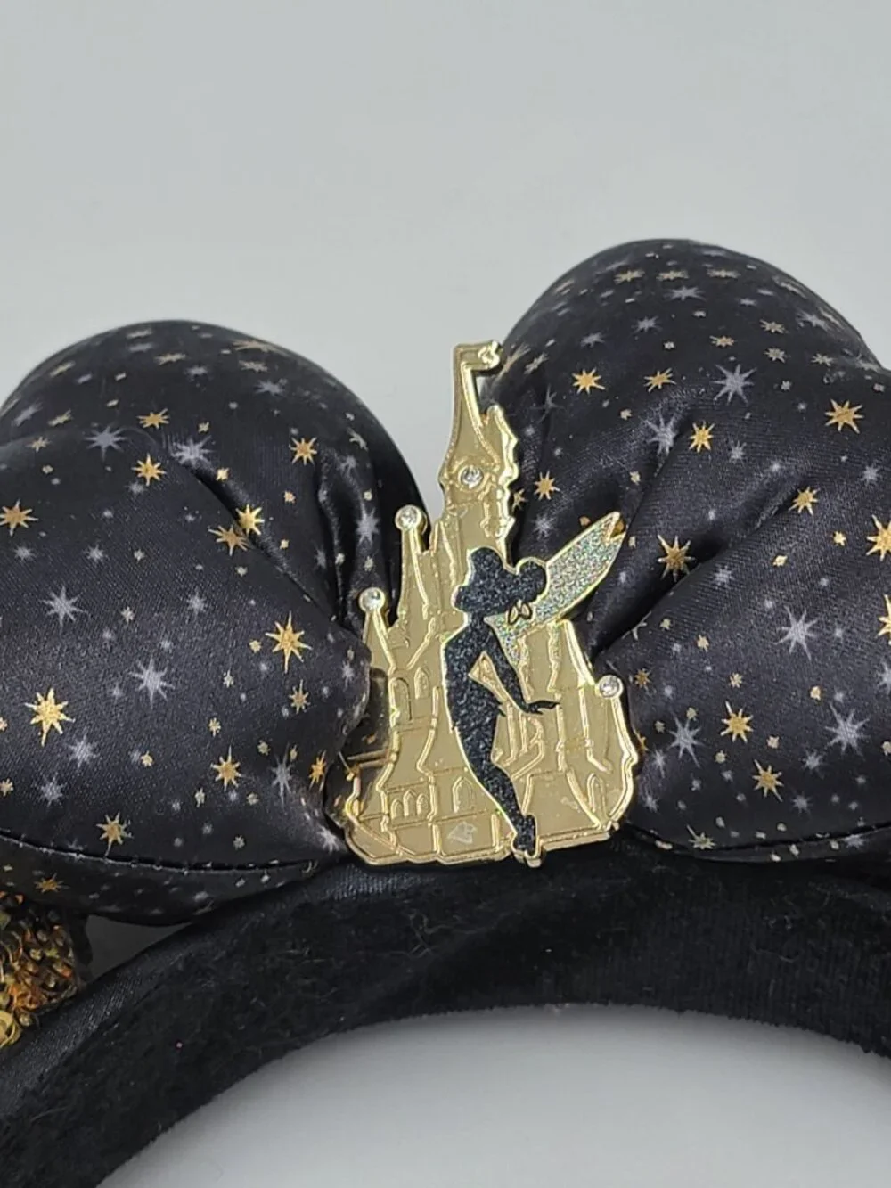 Disneyland Paris 30thAnniversary Gold Bow Sequin Headband